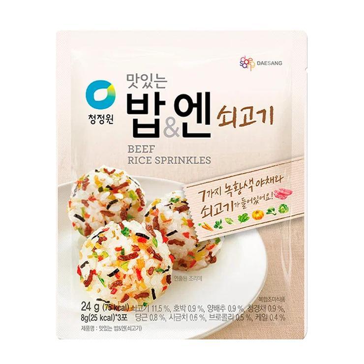 Приправа-посыпка овощная Daesang со вкусом говядины BEEF RICE SPRINKLES 24 гр., саше