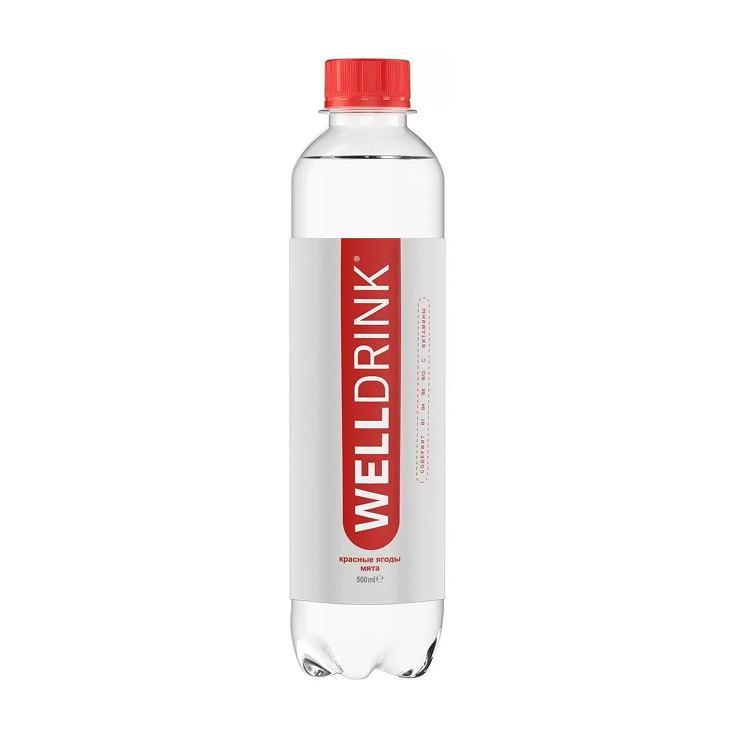 Напиток витаминизированный Welldrinк красные ягоды мята 500 мл., ПЭТ