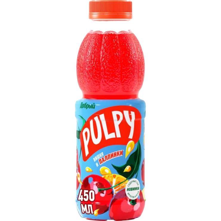 Напиток сокосодержащий Pulpy вишня 450 мл., ПЭТ