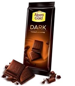 Шоколад Alpen Gold темный 100 гр., флоу-пак