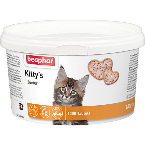 Витамины Beaphar Kitty's Junior для котят 1000 таб. 350 гр., пластик