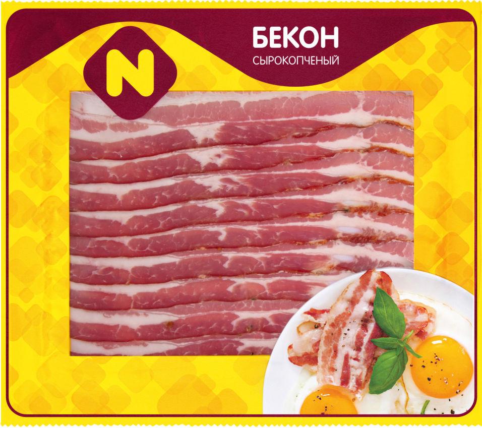 Бекон Останкино, сырокопченый нарезка, 180 гр., в/у