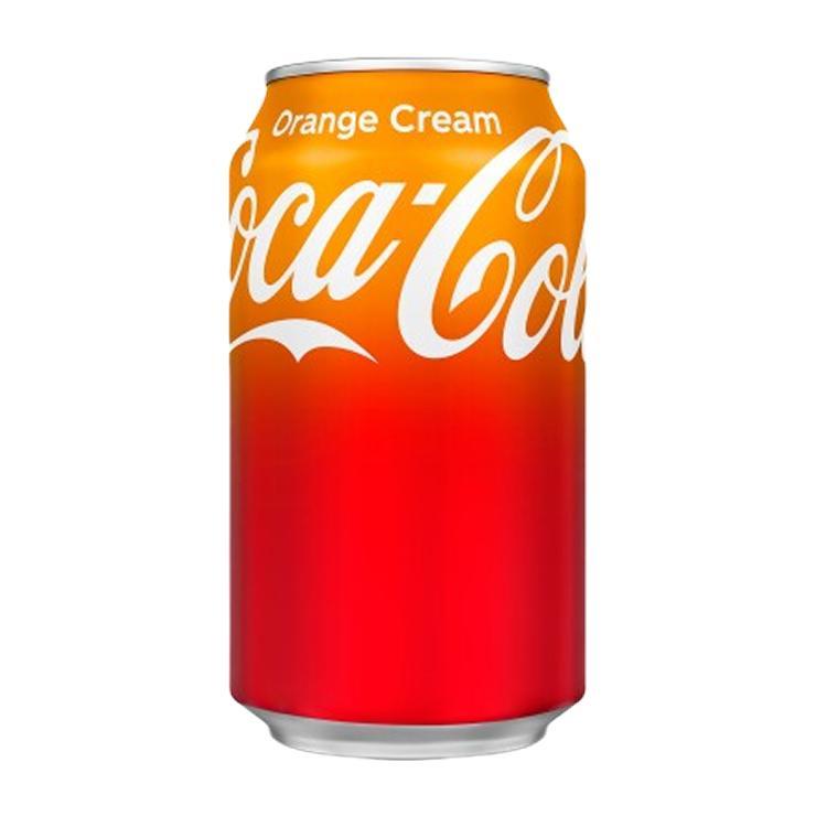 Напиток газированный Coca-Cola orange cream США 355 мл., ж/б
