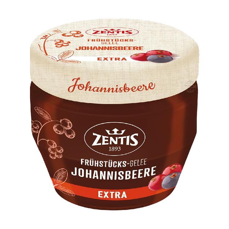 Конфитюр-желе ZENTIS экстра из смородины 230 гр., стекло