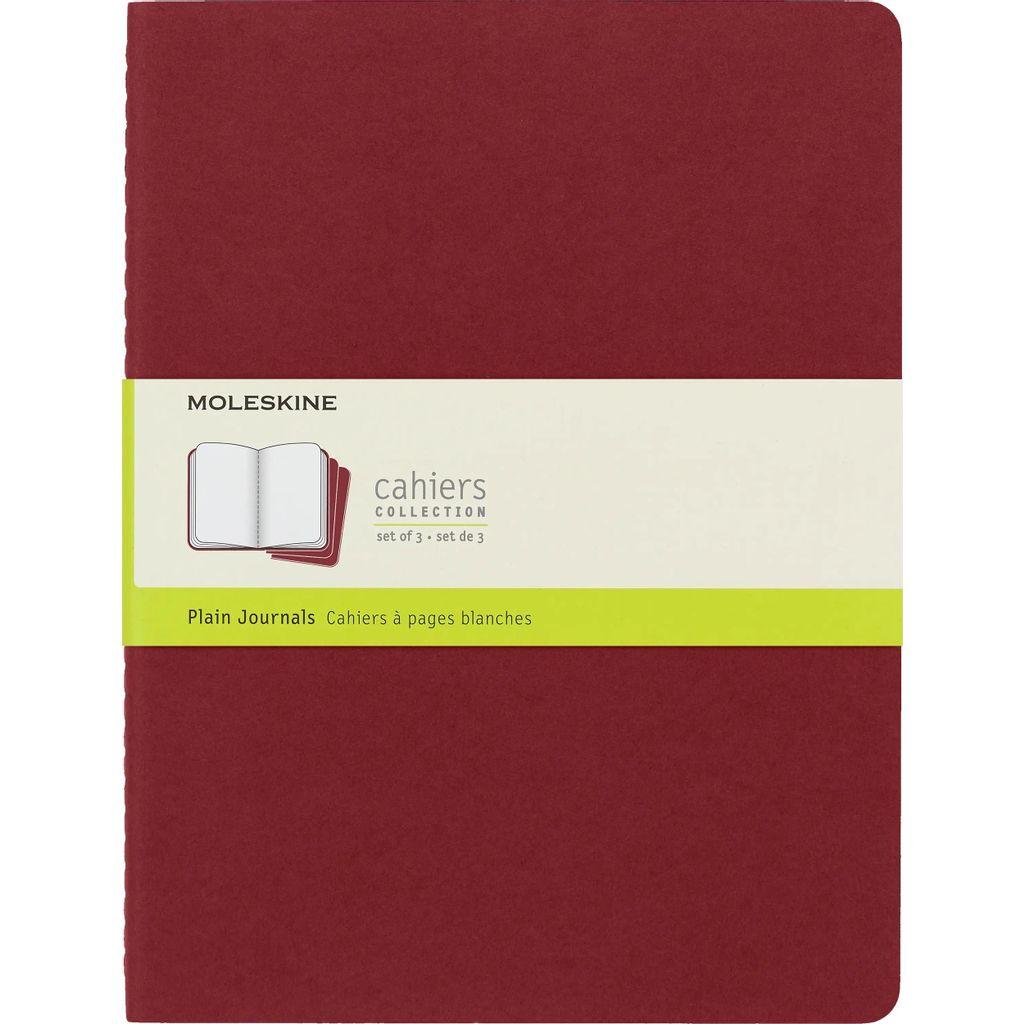 Блокнот Moleskine Cahier Journal, 120стр, без разлиновки, клюквенный [ch123]