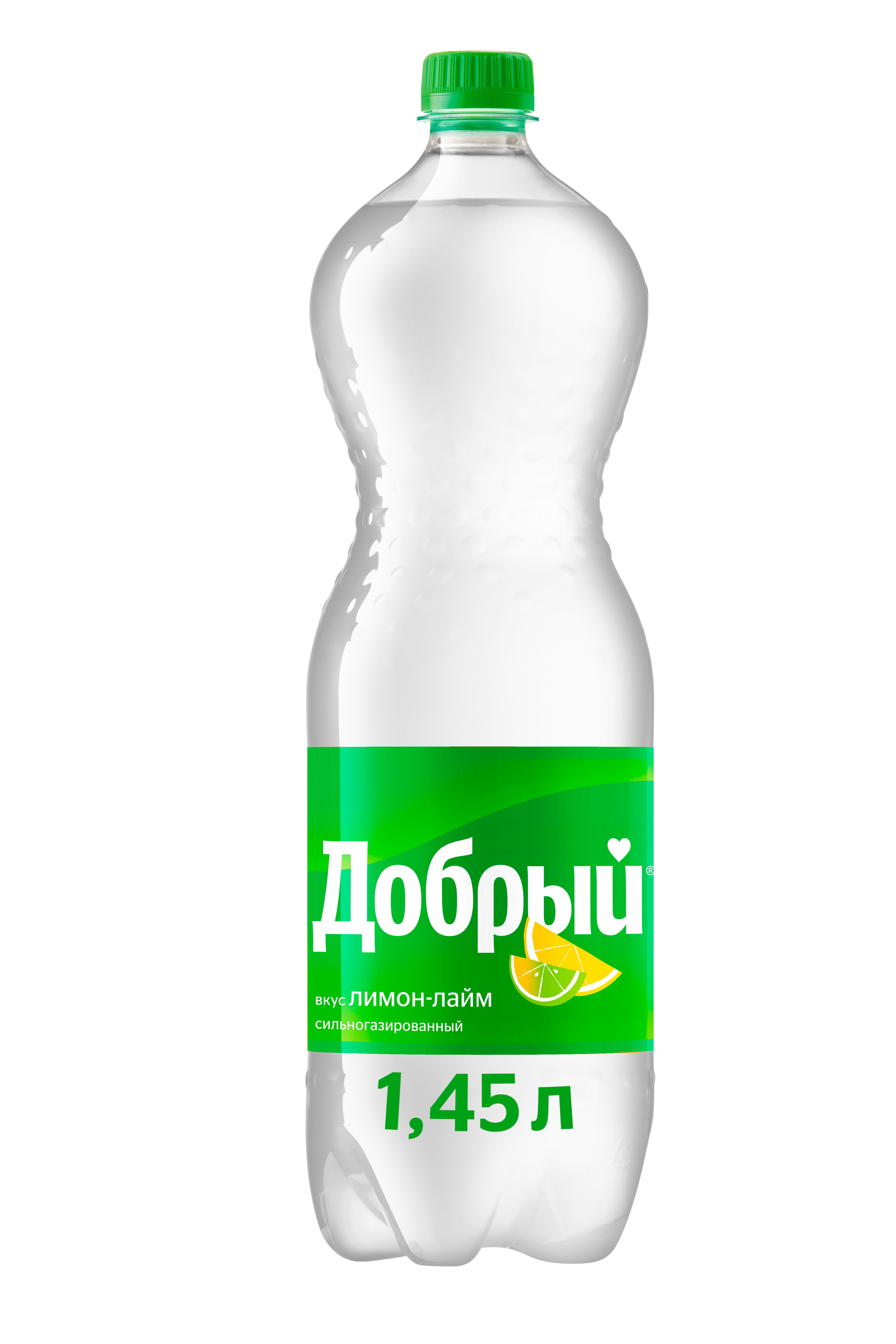 Напиток газированный Добрый лимон лайм 1,45 л., ПЭТ