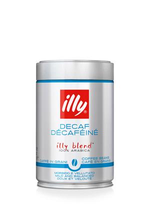 Кофе в зернах illy без кофеина, 250 гр., ж/б