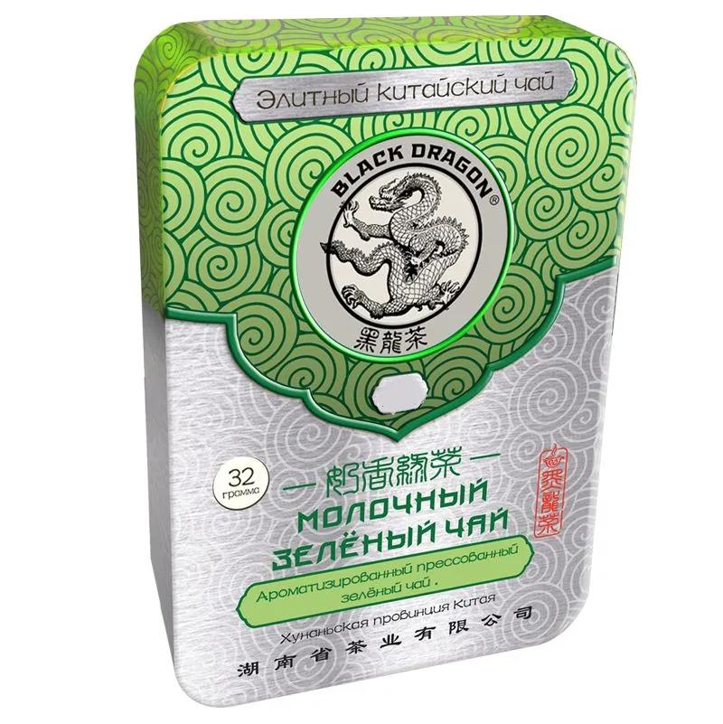 Чай зеленый Black Dragon молочный 32 гр., ж/б