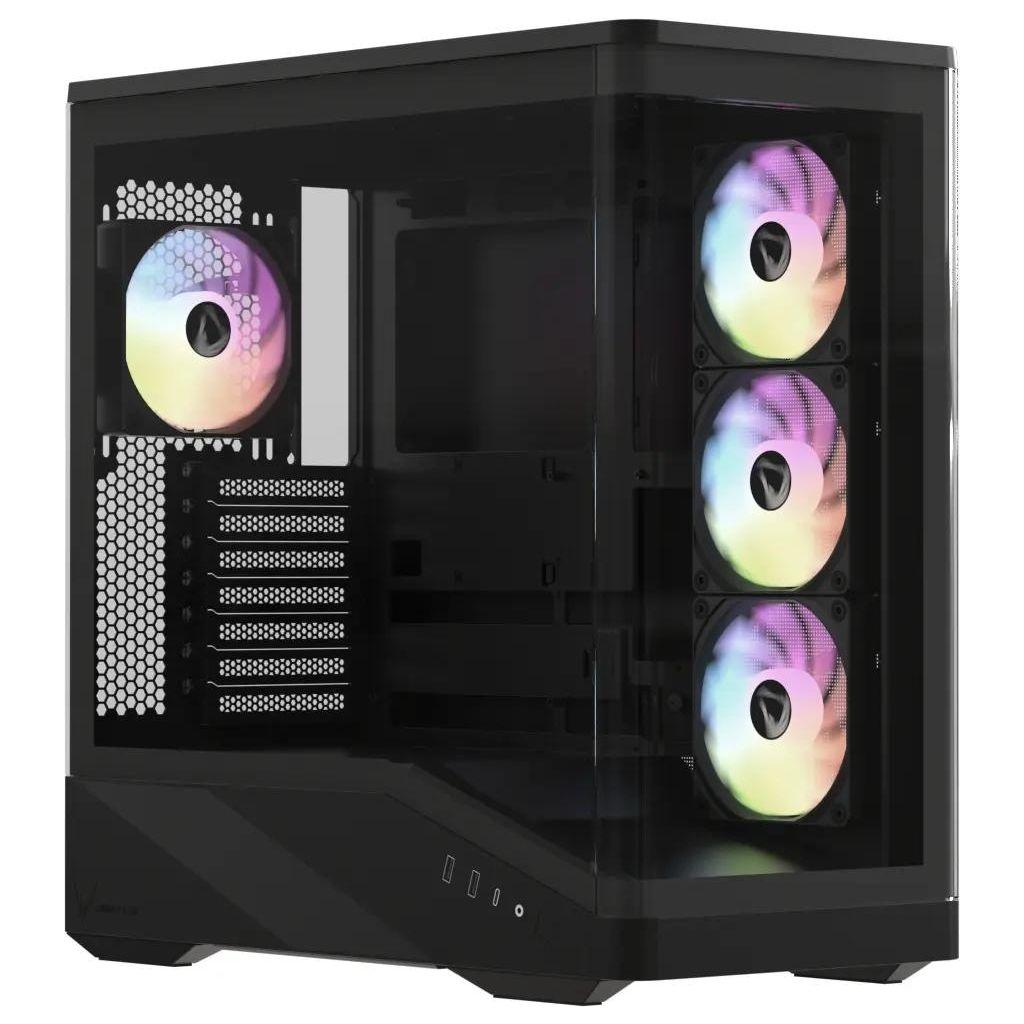 Корпус E-ATX Formula Crystal U9 PA, Midi-Tower, без БП, черный [crystal u9 pa black]