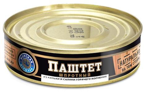 Шпротный паштет Балтийский стандарт, 160 гр., ж/б