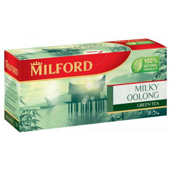 Чай Milford Молочный оолонг зеленый 20 пакетиков 35 гр., картон