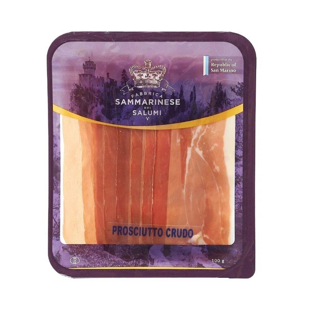 Ветчина Prosciutto Сrudo Mattonella сыровяленая нарезка 100 гр., в/у