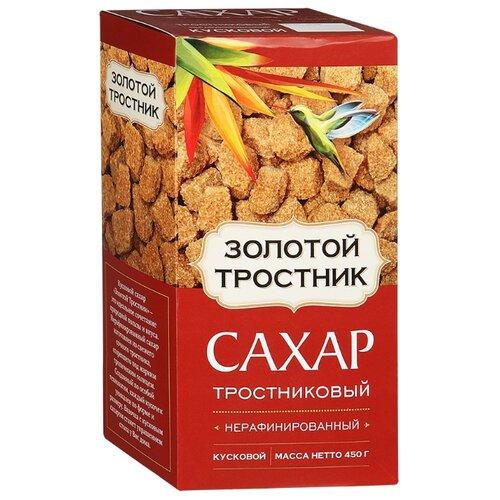 Сахар кусковой Золотой Тростник тростниковый нерафинированный 450 гр., картон