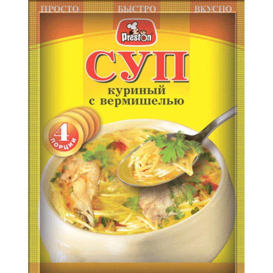 Суп Pr.Preston куриный с вермешелем, , 50 гр, сашет