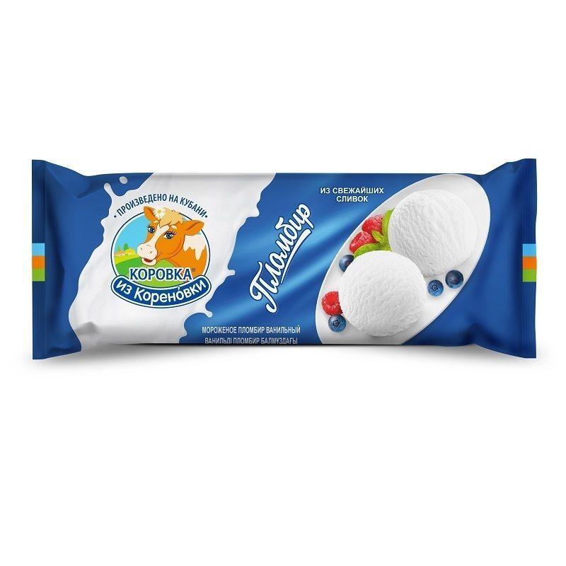 Мороженое пломбир Коровка из Кореновки 1 кг, флоу-пак