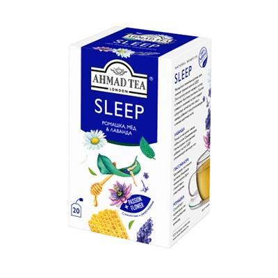 Напиток чайный травяной Ahmad Tea Sleep в пакетиках 1,5 гр. х 20 шт., картон