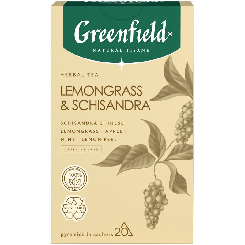 Чай Greenfield Natural Tisane Лемонграсс-Шисандра 20 пирамидок 36 гр., картон