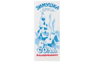 Соль йодированная Зимушка Краса 500 гр., картонная коробка