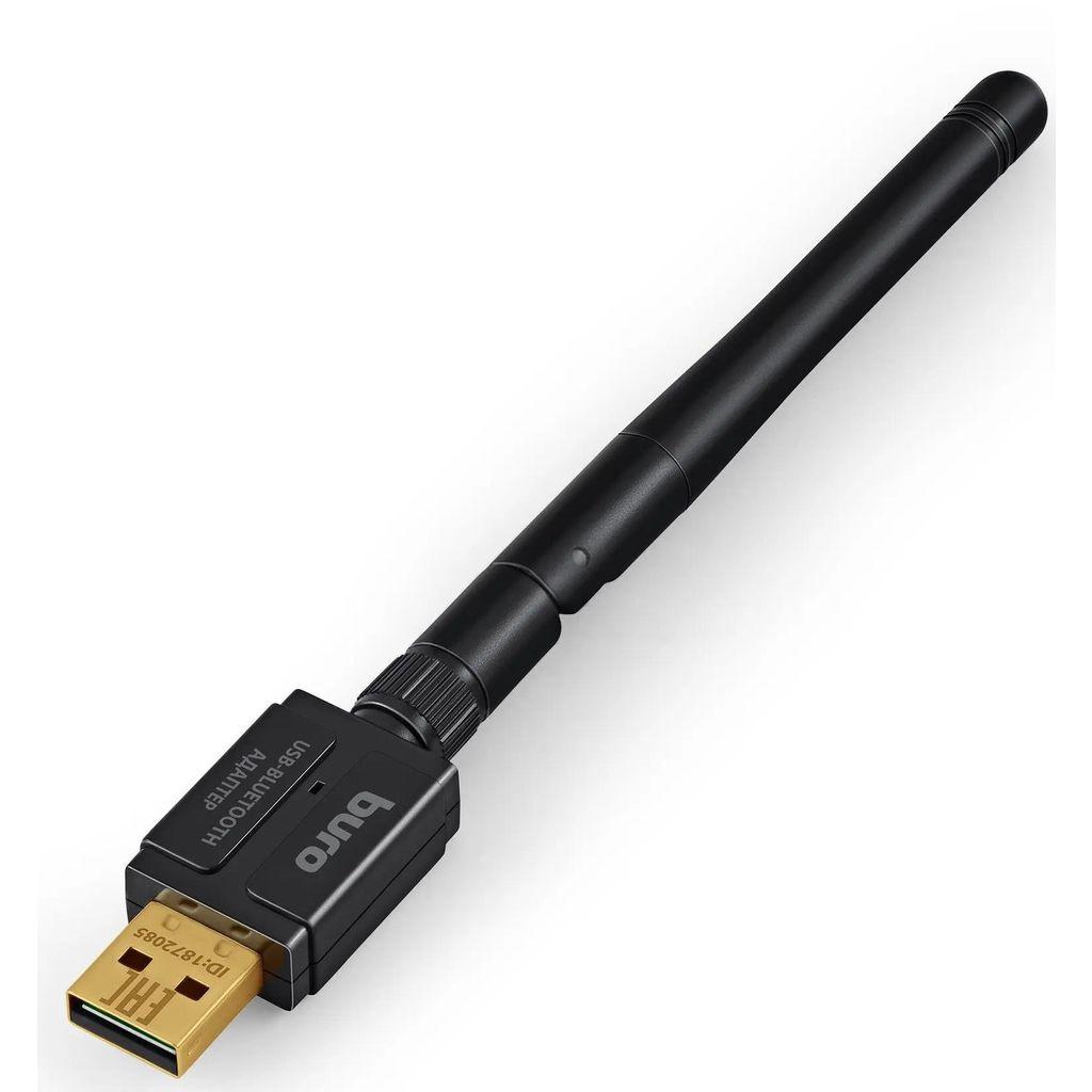 Bluetooth адаптер Buro BU-BT532 BT 5.3+EDR class 1, USB, 100м, черный