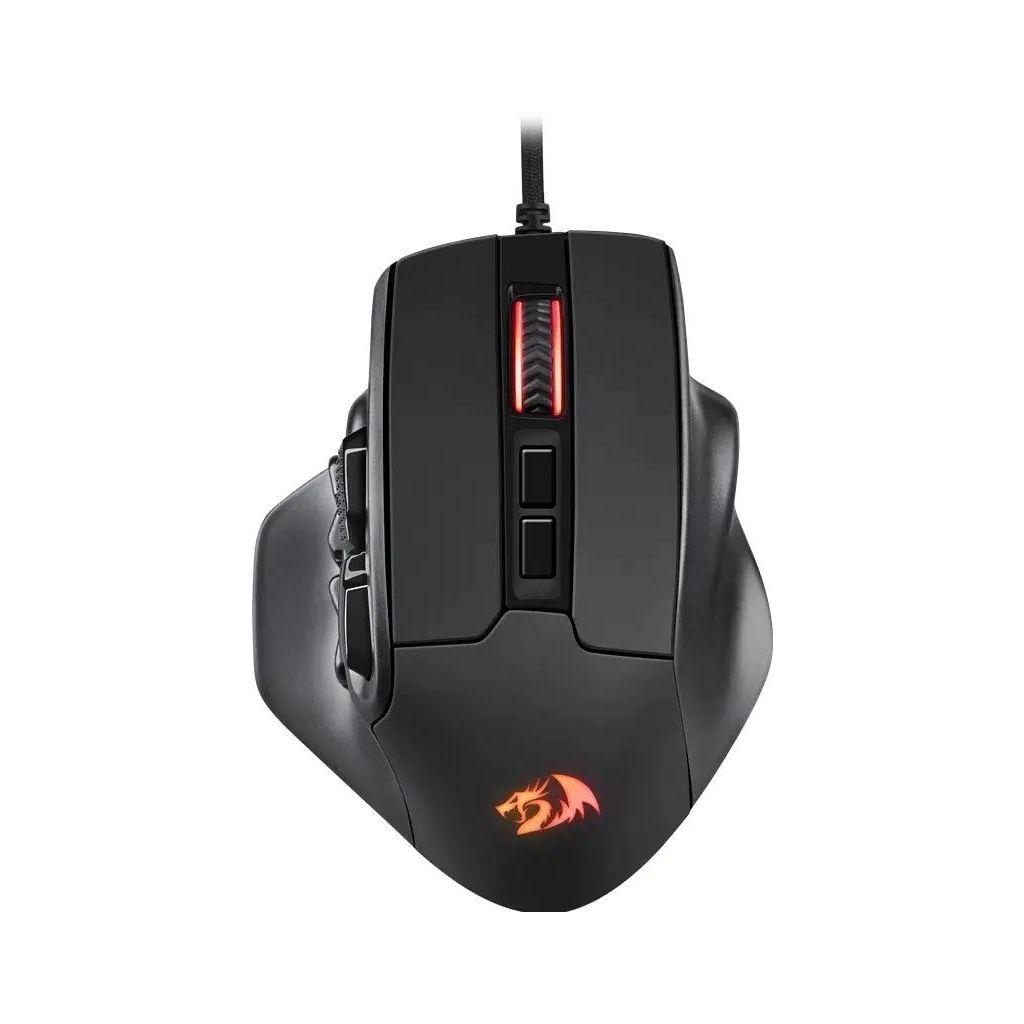 Мышь проводная Redragon Aatrox, игровая, оптическая, USB, 12400dpi, черный [71276]