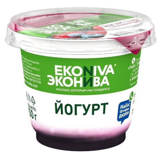Йогурт ЭкоНива с лесными ягодами 3% 250 гр., ПЭТ