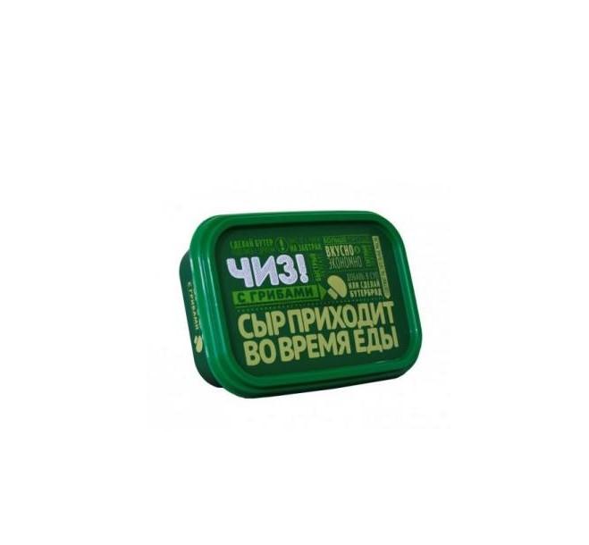 Сыр Чиз! плавленый с грибами 60%, 180 гр., пластиковый контейнер