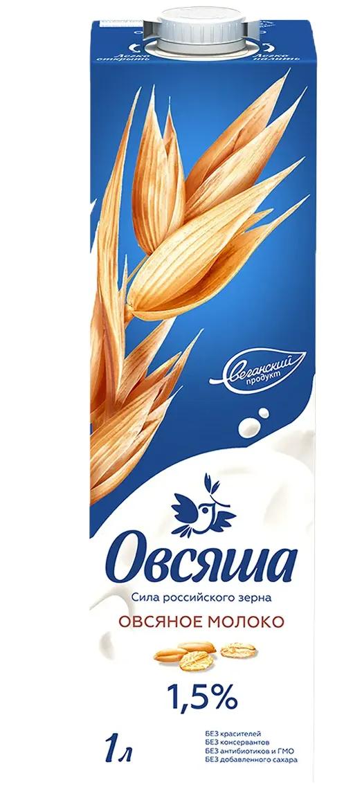 Напиток соевый обогащ.витаминами и минералами Овсяша 1 л., тетра-пак