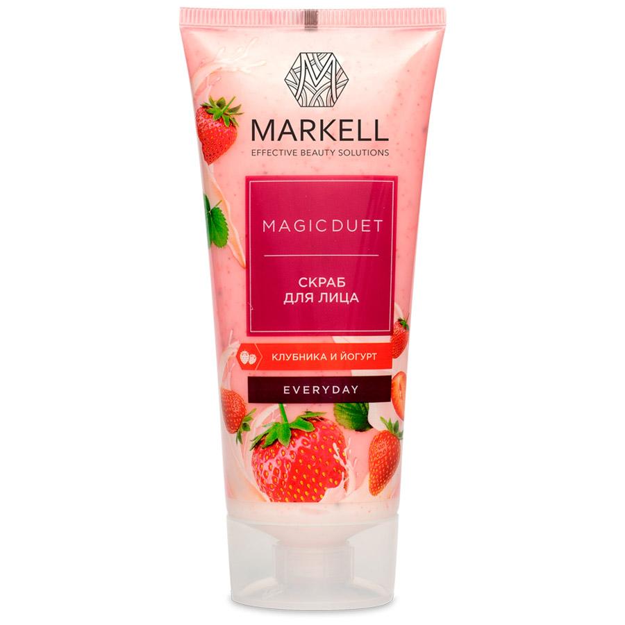 Cкраб для лица Markell Magic Duet Клубника и йогурт