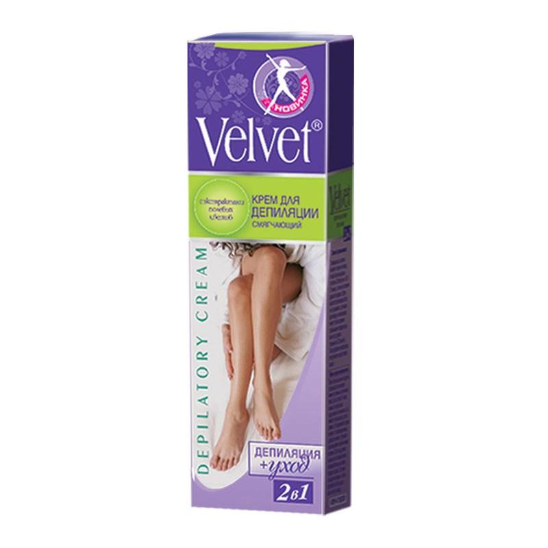 Крем для депиляции Velvet 2 в 1 Смягчающий 100 мл., картон