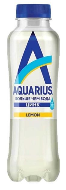 Вода негазированная Aquarius лимон 400 мл.,ПЭТ