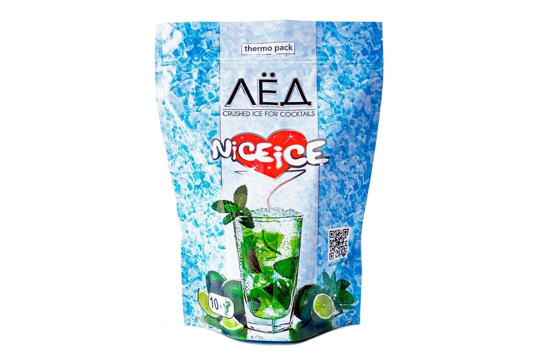 Лед Nice Ice дробленый Краш, 1 кг., дой-пак