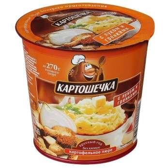 Пюре Картошечка картофельное с луком/гренками 41 гр., стакан