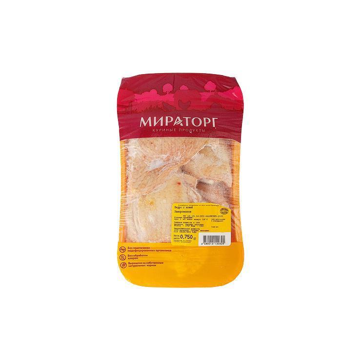 Бедро цыпленка бройлера Мираторг с кожей з/м 750 гр., лоток