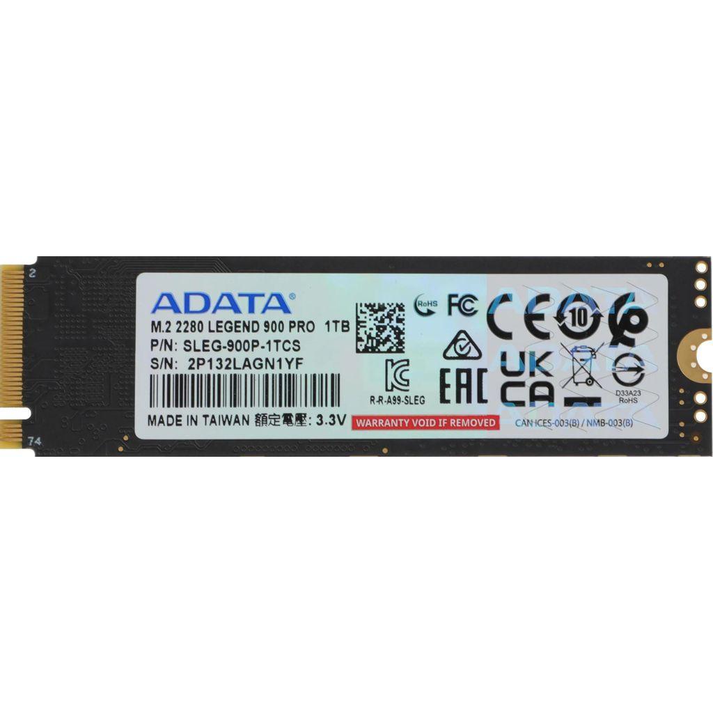 1ТБ SSD накопитель Adata Legend 900 Pro SLEG-900P-1TCS M.2 2280, PCIe 4.0 x4, NVMe, M.2