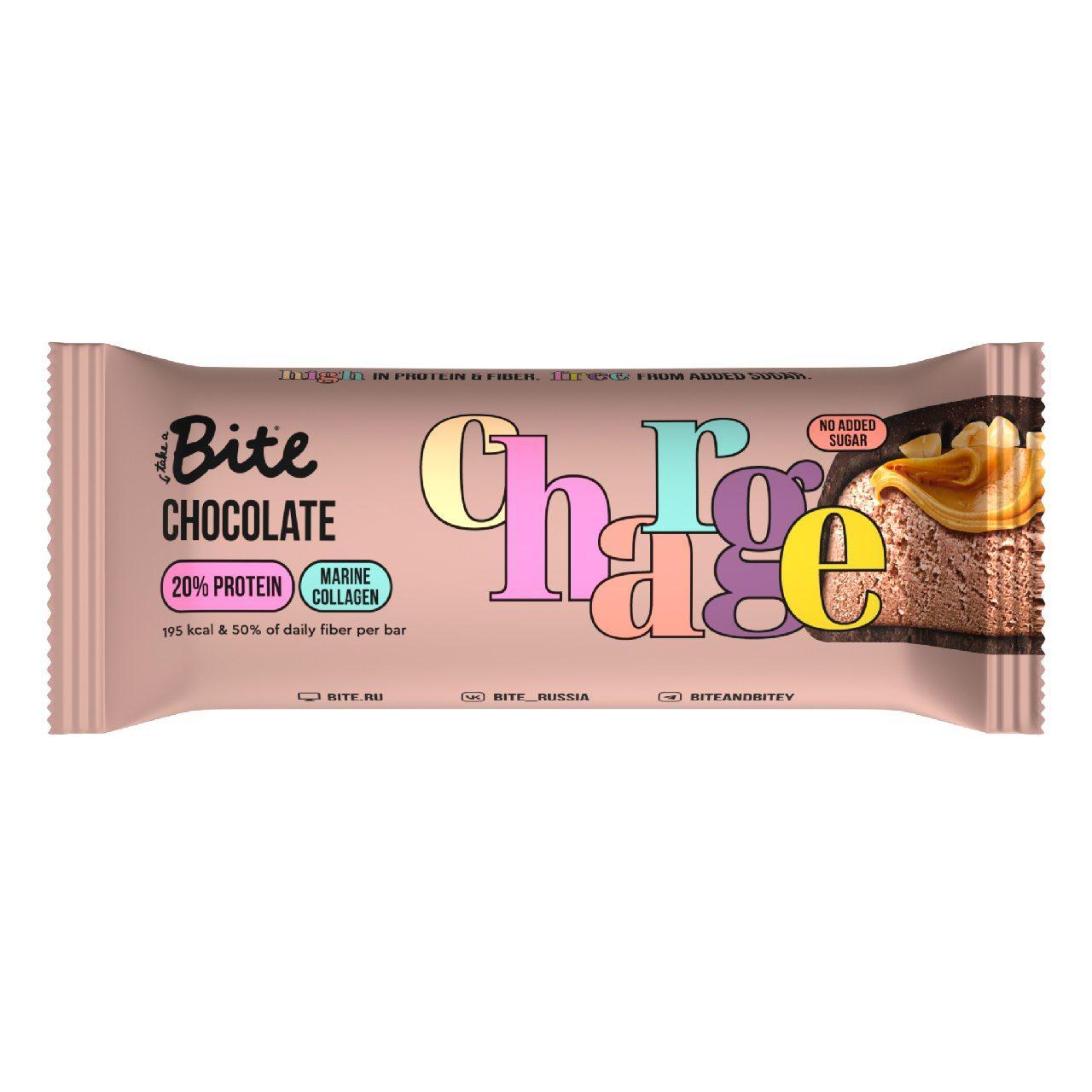 Батончик Take a Bite протеиновый Шоколад 50 гр., флоу-пак