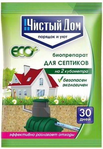 Биопрепарат для септиков, Чистый дом 75 гр., пластиковый пакет