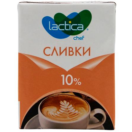 Сливки Lactica ультрапастеризованные 10% 200 мл., тетра-пак