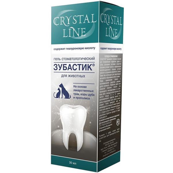 Апиценна Crystal Line Зубастик гель стоматологический для животных 30 мл 1 шт., картон