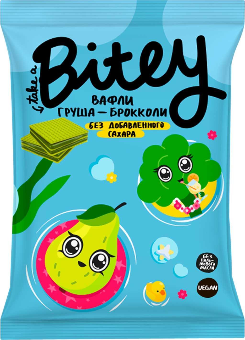 Вафли Take a Bitey Груша-Брокколи 35 гр., флоу-пак