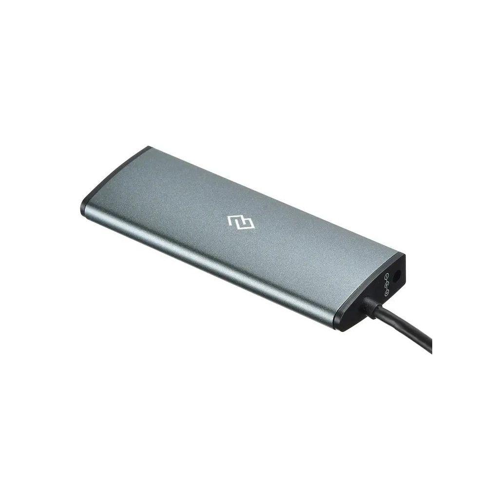 Хаб (разветвитель) Digma HUB-4U3.0-UC-G, серый