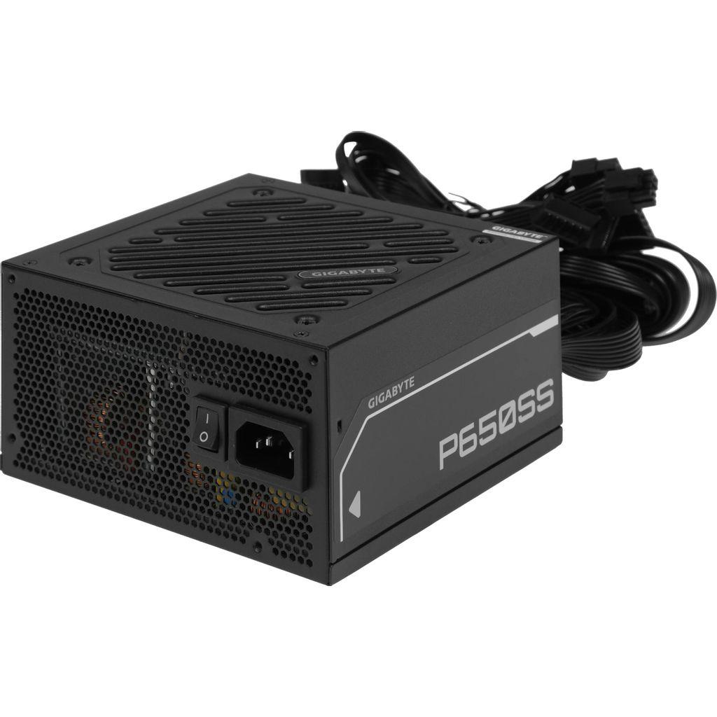 Блок питания Gigabyte GP-P650SS, 650Вт, 80 PLUS SILVER, 120мм, черный, retail