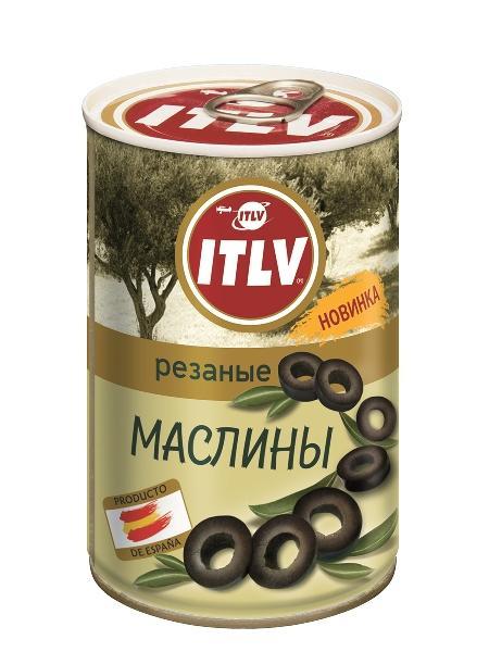 Маслины ITLV резаные 314 мл., ж/б