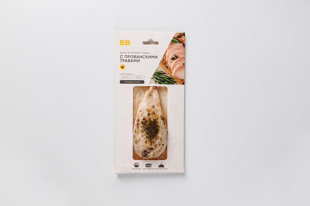 Грудка куриная ВкусВилл филе с прованскими травами 182 гр., вакуум