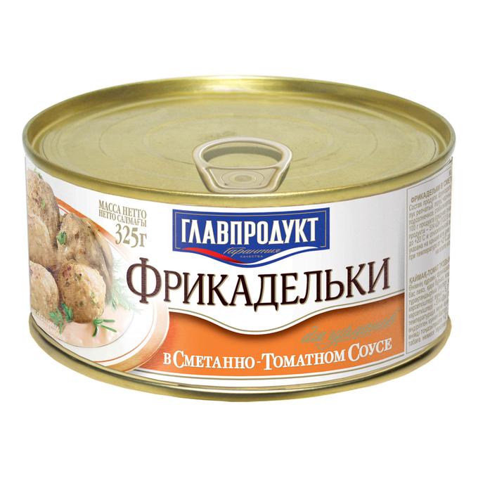 Фрикадельки Главпродукт в томатном соусе 325 гр., ж/б