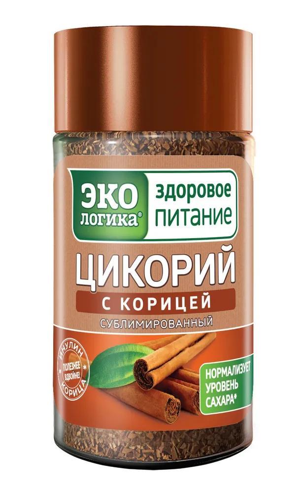 Цикорий Экологика сублимированный с корицей 85 гр., стекло