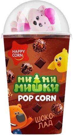 Воздушная кукуруза Happy Corn Мимимишки с игрушкой Шоколад 15 гр., картон