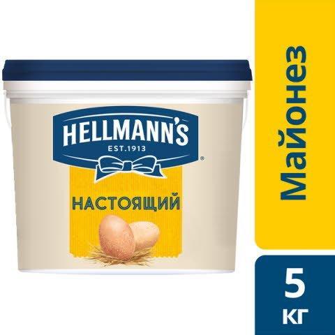 Майонез Hellmann's настоящий 78% 5 кг., пластиковая упаковка