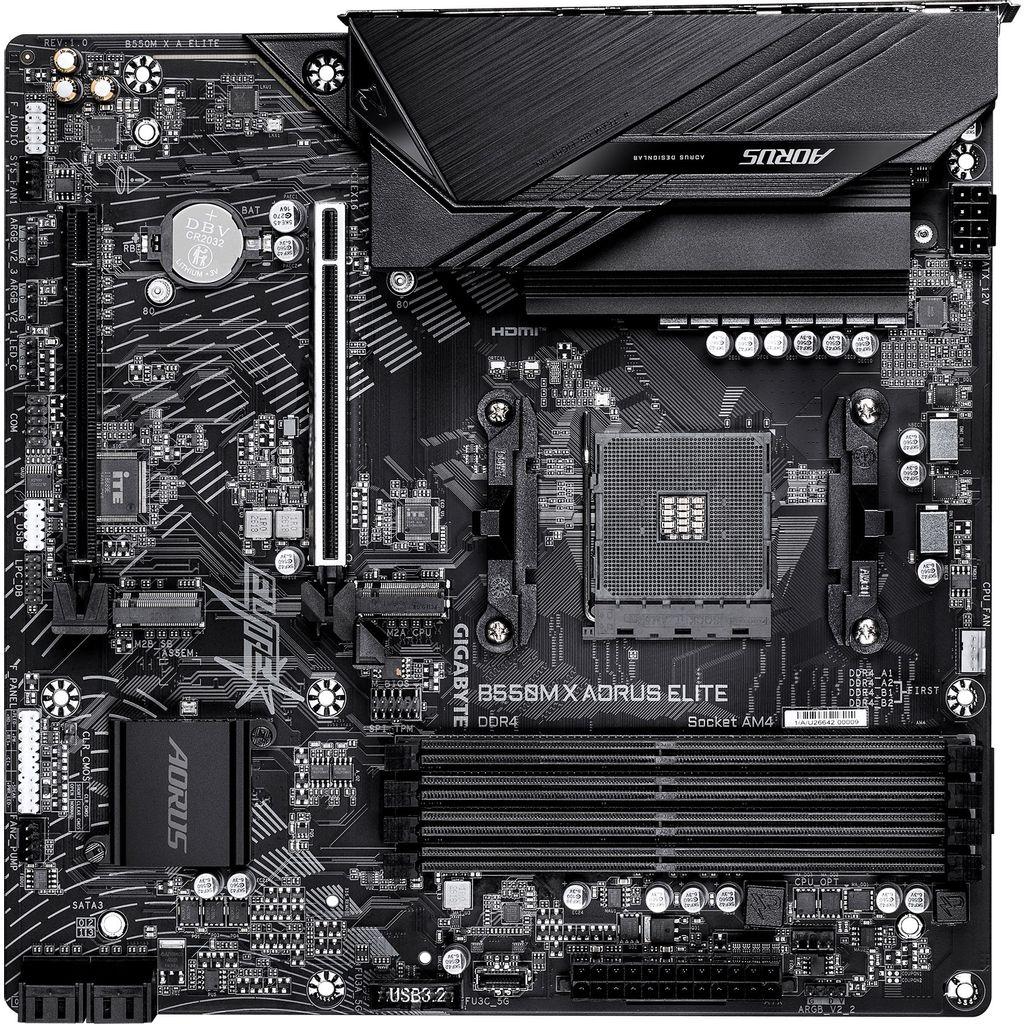 Материнская плата Gigabyte B550M X A ELITE, Socket AM4, AMD B550, mATX, Ret