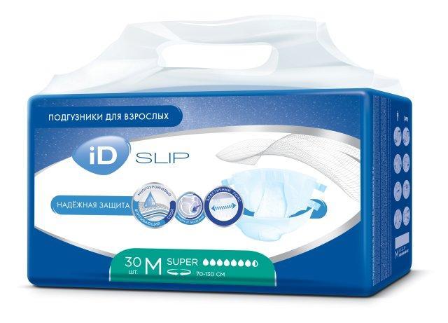Подгузники для взрослых ID Slip размер M 30 шт., флоу-пак