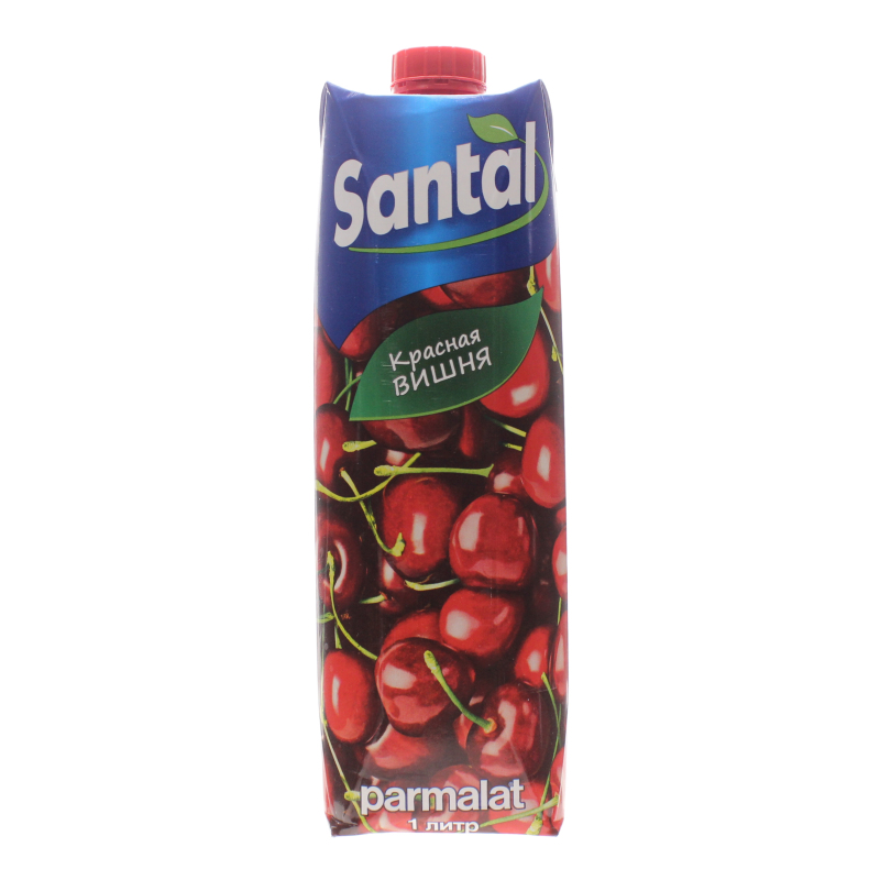 Напиток сокосодержащий Santal красная вишня 1 л., тетра-пак